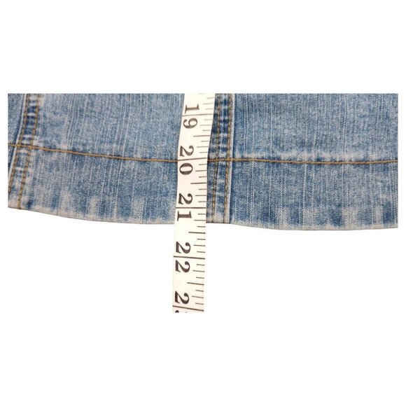 Hearts of Palm Blue Denim Jean Jacket Woman Size 8 Embroidered Beaded - Picture 16 of 16